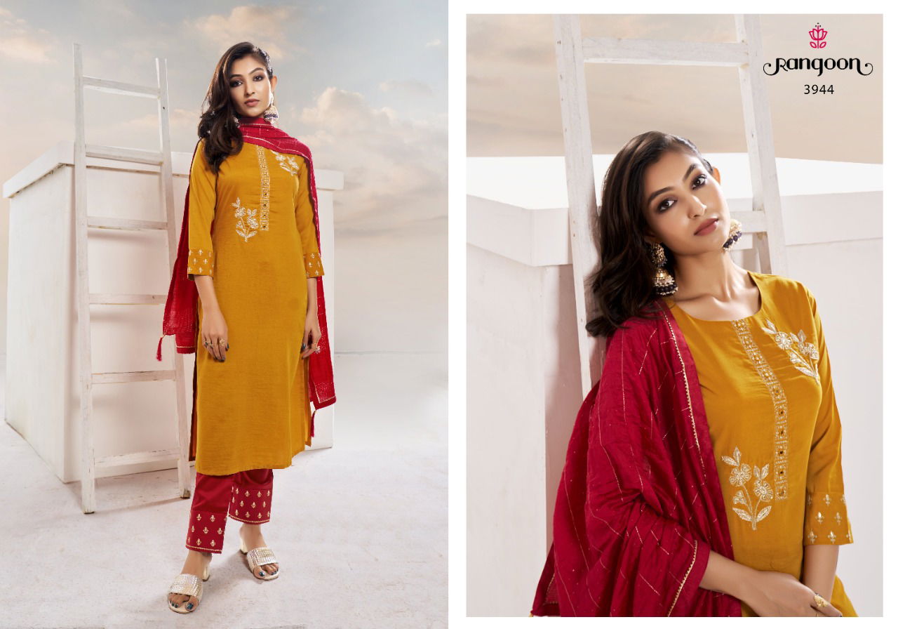 Rangoon Virasat New Exclusive Wear Embroidery Designer Ready Made Suit Collection